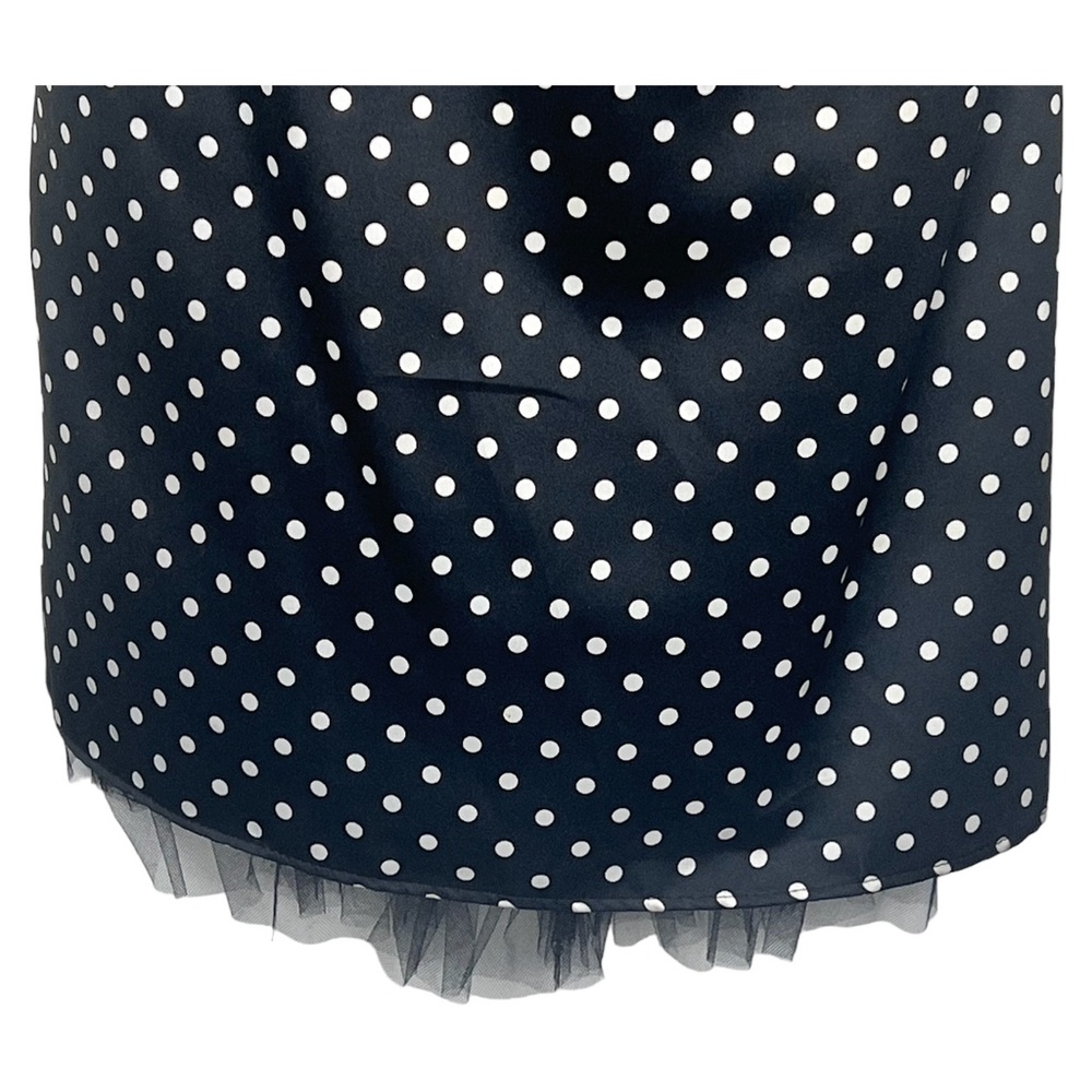 NWT New Torrid Satin Black White Polka dot Strapless Dress Sz 20w - Picture 5 of 5